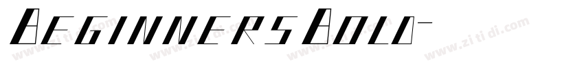 BeginnersBold字体转换