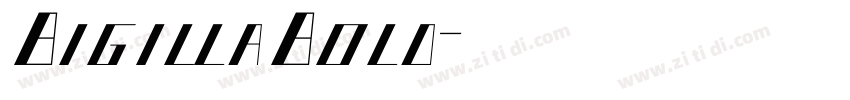 BigillaBold字体转换