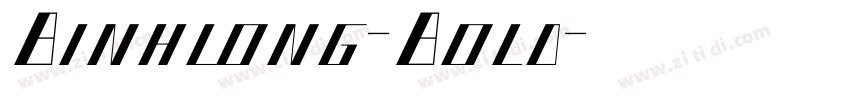 Binhlong-Bold字体转换
