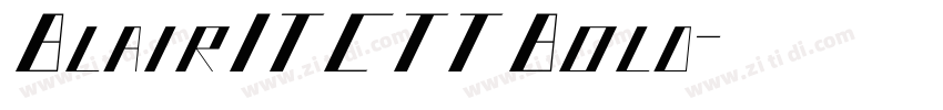 BlairITCTTBold字体转换
