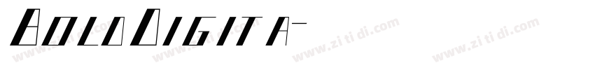 BoldDigita字体转换