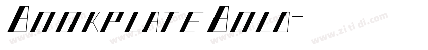 BookplateBold字体转换
