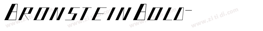 BronsteinBold字体转换