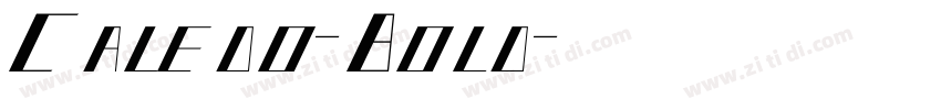 Caledo-Bold字体转换