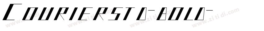 Courierstd-bold字体转换