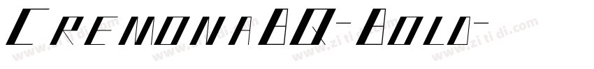CremonaBQ-Bold字体转换