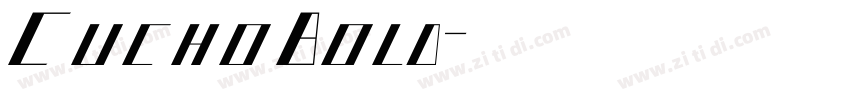 CuchoBold字体转换