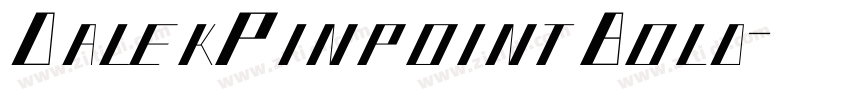 DalekPinpointBold字体转换