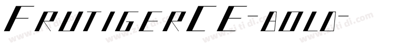FrutigerCE-bold字体转换