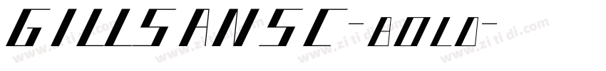 GILLSANSC-bold字体转换