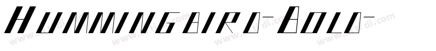 Hummingbird-Bold字体转换