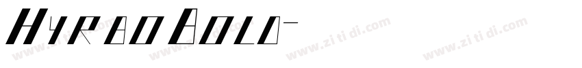 HyrboBold字体转换