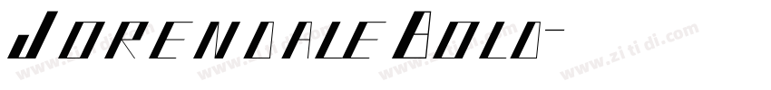 JorendaleBold字体转换