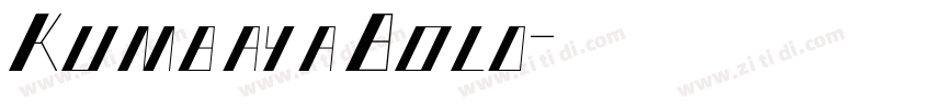 KumbayaBold字体转换