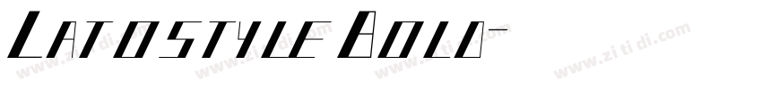 LatostyleBold字体转换 LatostyleBold字体转换