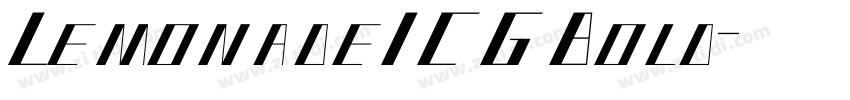 LemonadeICGBold字体转换