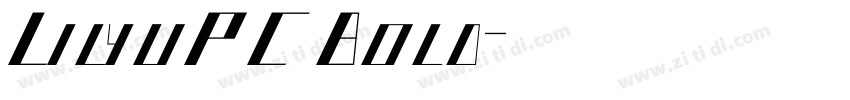 LilyuPCBold字体转换