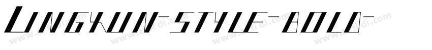 Lingxun-style-bold字体转换
