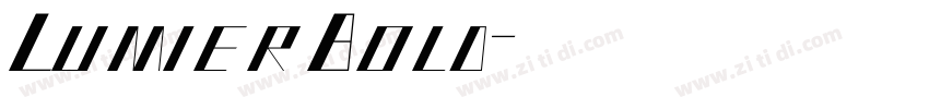 LumierBold字体转换