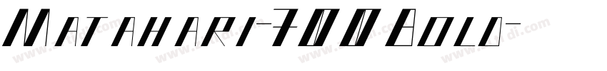 Matahari-700Bold字体转换