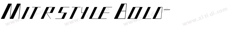 MitrstyleBold字体转换