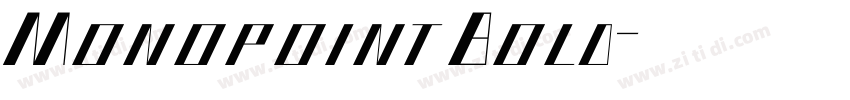 MonopointBold字体转换