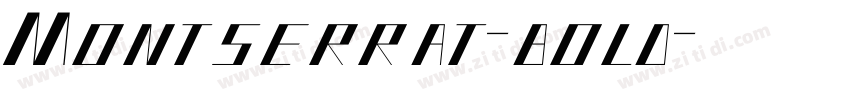 Montserrat-bold字体转换