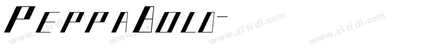 PeppaBold字体转换