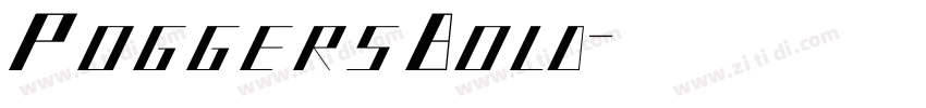 PoggersBold字体转换