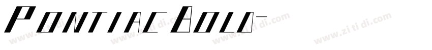 PontiacBold字体转换 PontiacBold字体转换