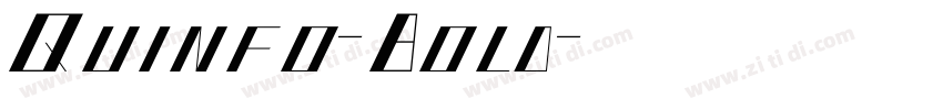 Quinfo-Bold字体转换