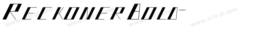 ReckonerBold字体转换