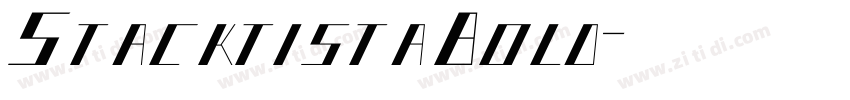 StacktistaBold字体转换