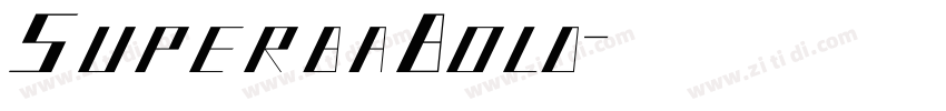 SuperbaBold字体转换