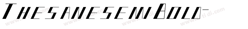 ThesanesemiBold字体转换