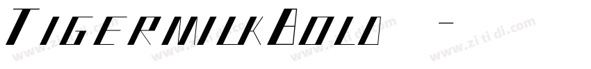 TigermilkBold下载字体转换