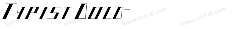 TypistBold字体转换