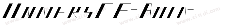 UniversCE-Bold字体转换
