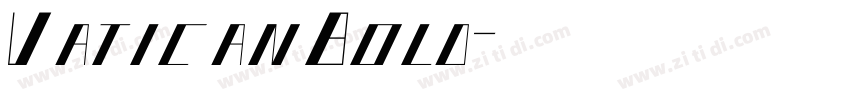 VaticanBold字体转换