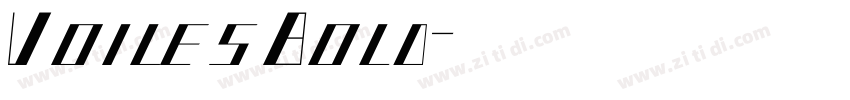 VoilesBold字体转换 VoilesBold字体转换