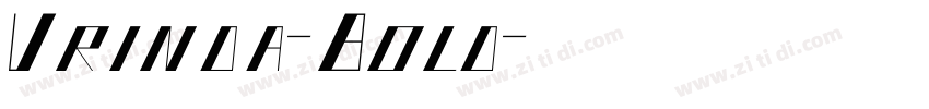 Vrinda-Bold字体转换
