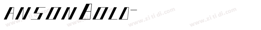 ansonBold字体转换