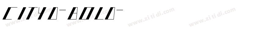 cityd-bold字体转换