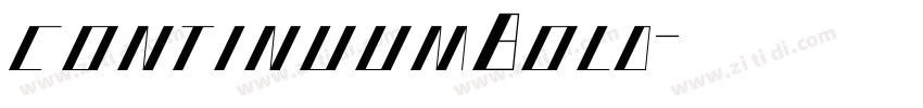 continuumBold字体转换