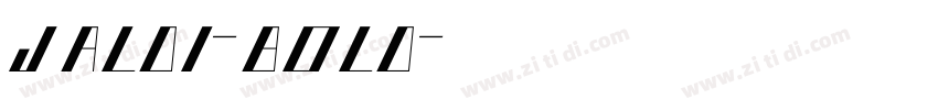 jaldi-bold字体转换