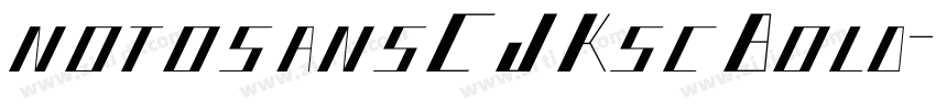 notosansCJKscBold字体转换