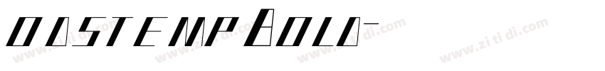 odstempBold字体转换