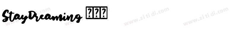 StayDreaming字体转换