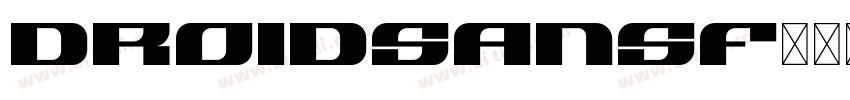 DroidSansF字体转换
