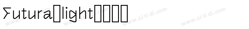 Futura-light字体转换